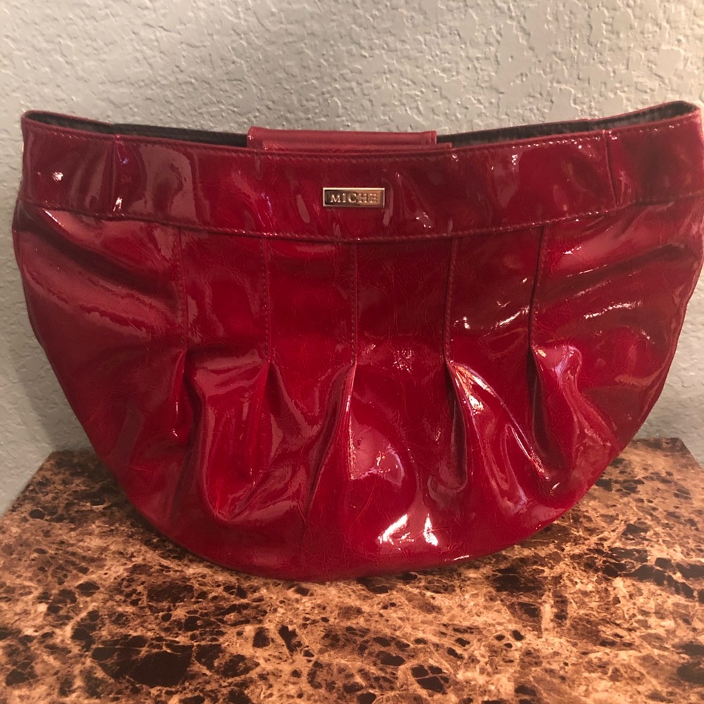 Miche Red Purse with Interchangeable Handles
